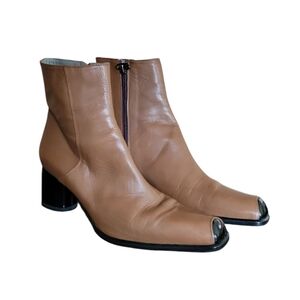BALLY Leather Boots New Without Box Tan Size 8